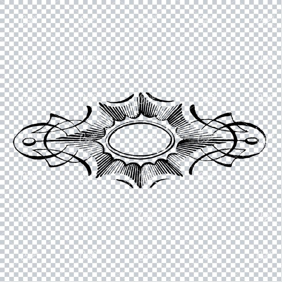 Decorative Vintage Illustration - Border / Frame Template No.32