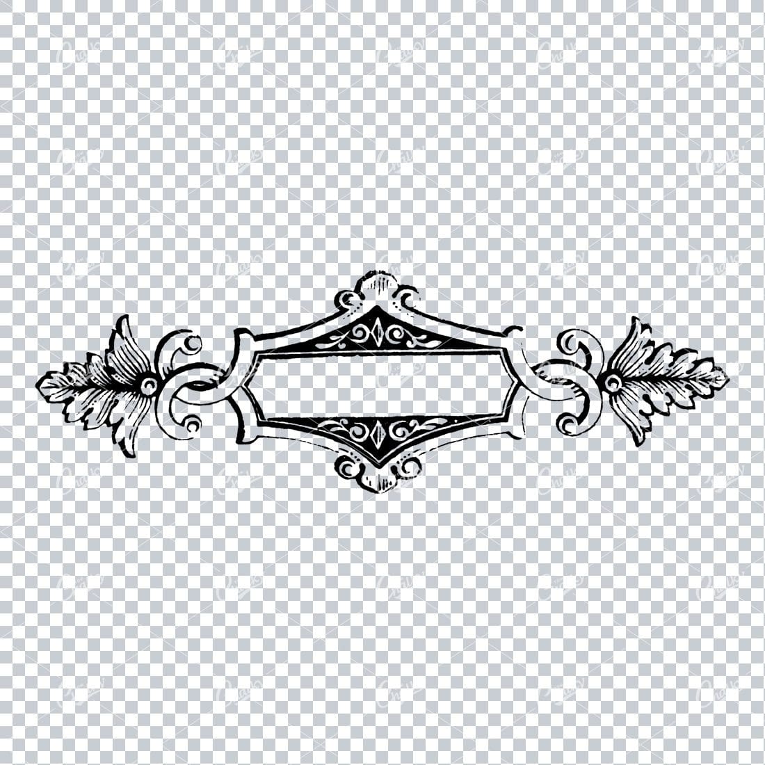 Decorative Vintage Illustration - Border / Frame Template No.35