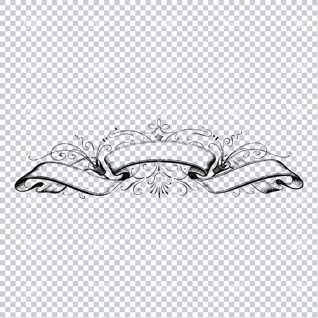 Decorative Vintage Illustration - Border / Frame Template No.36