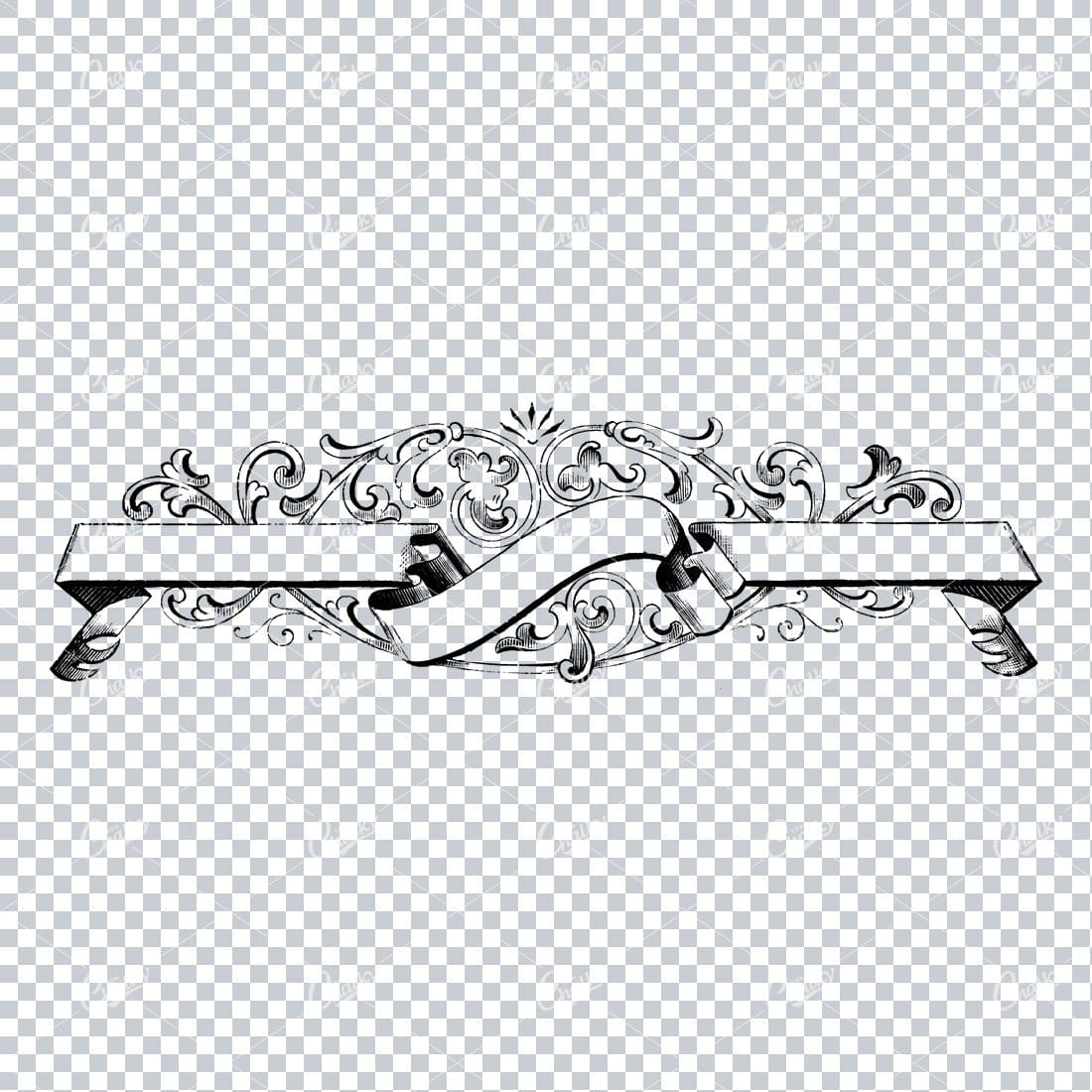 Decorative Vintage Illustration - Border / Frame Template No.44