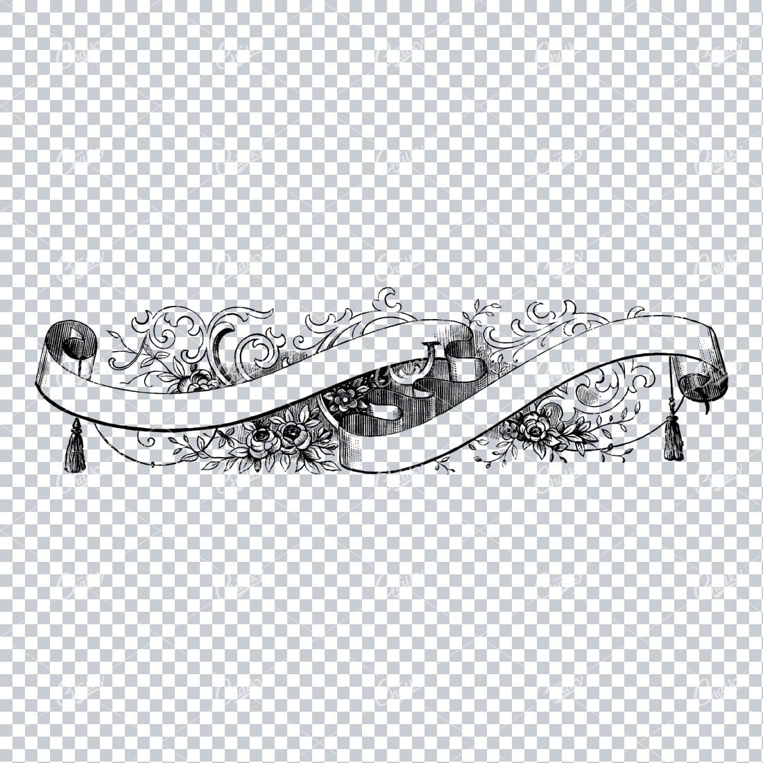 Decorative Vintage Illustration - Border / Frame Template No.45