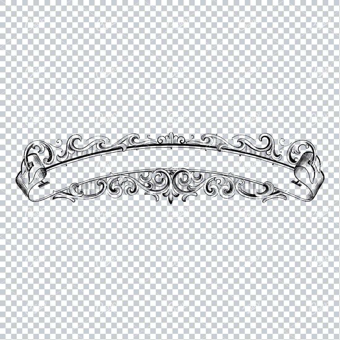 Decorative Vintage Illustration - Border / Frame Template No.46