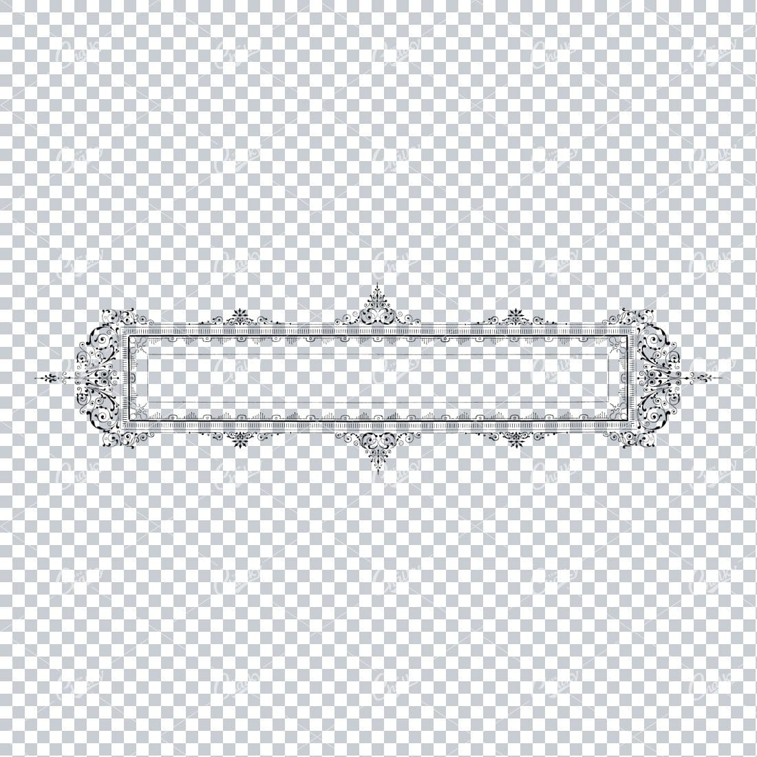 Decorative Vintage Illustration - Border / Frame Template No.48