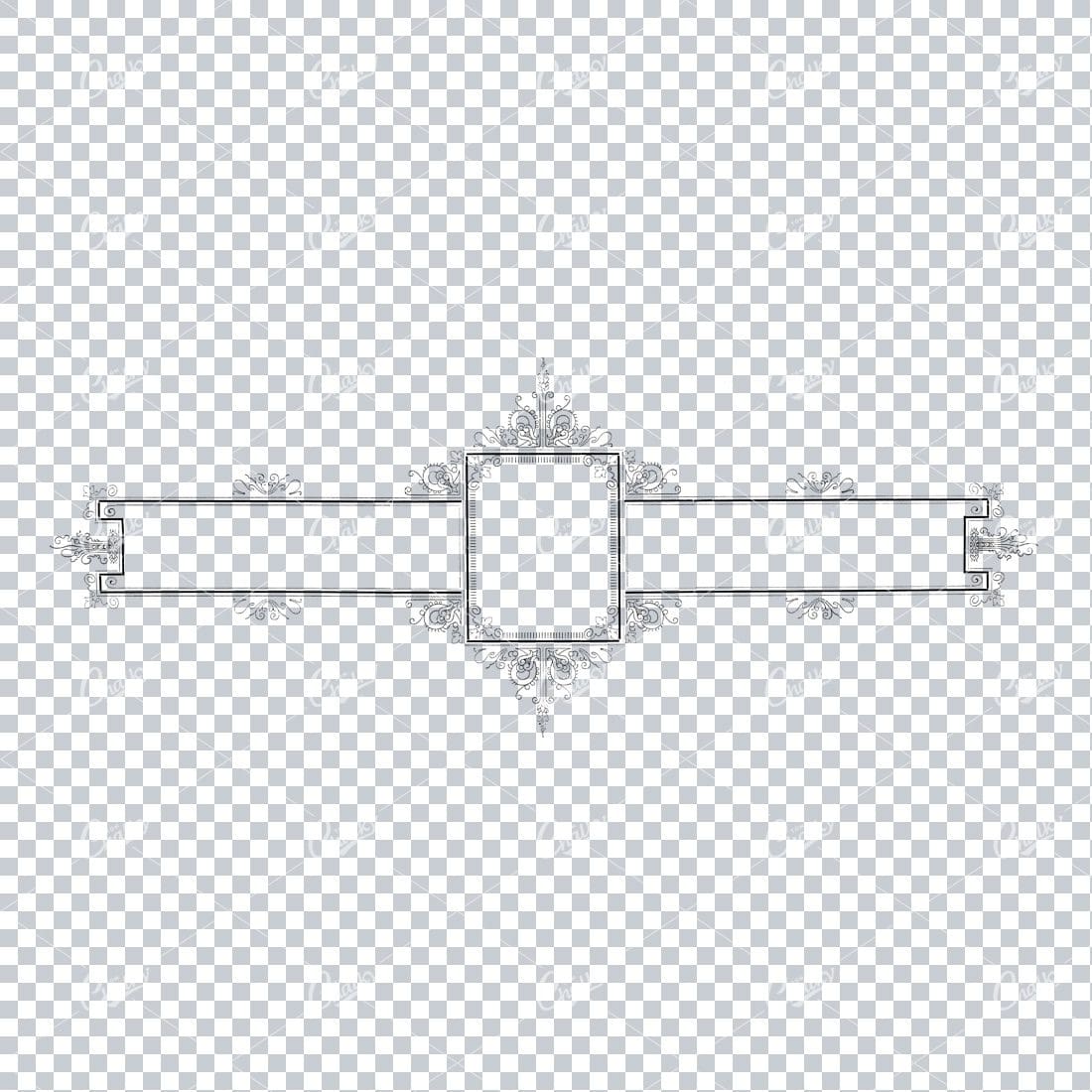 Decorative Vintage Illustration - Border / Frame Template No.49