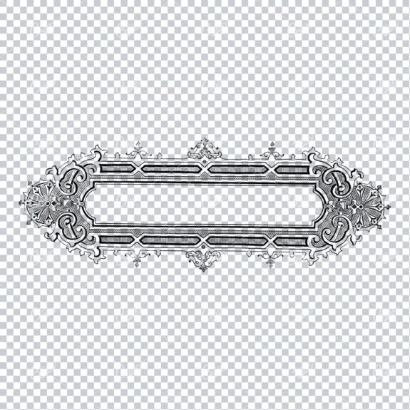 Decorative Vintage Illustration - Border / Frame Template No.51