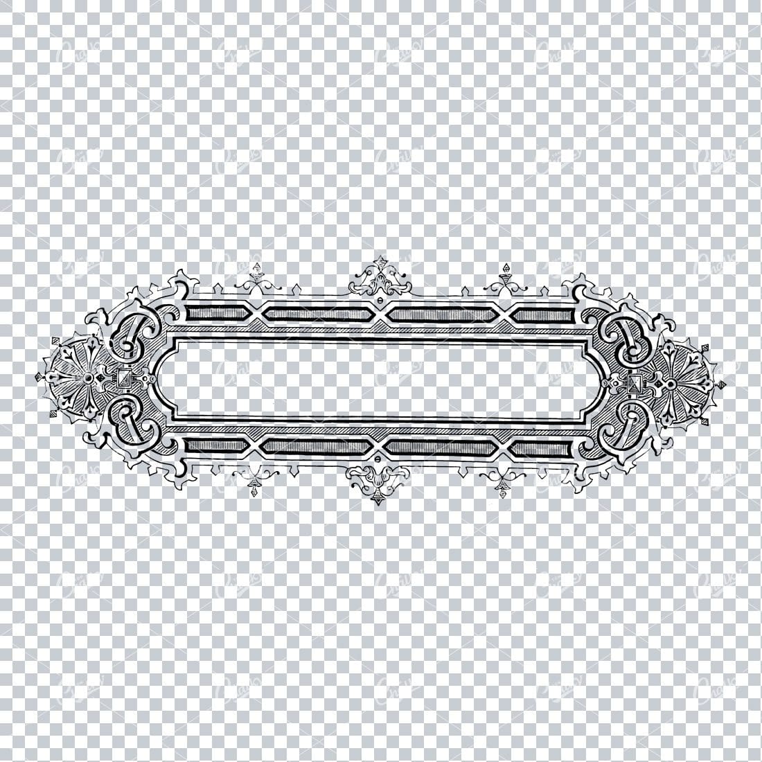 Decorative Vintage Illustration - Border / Frame Template No.51