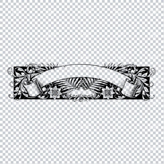 Decorative Vintage Illustration - Border / Frame Template No.56