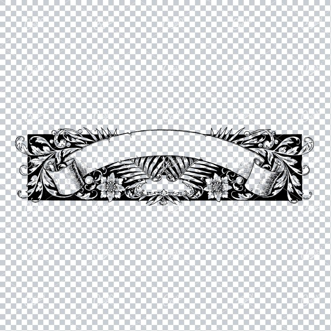 Decorative Vintage Illustration - Border / Frame Template No.56
