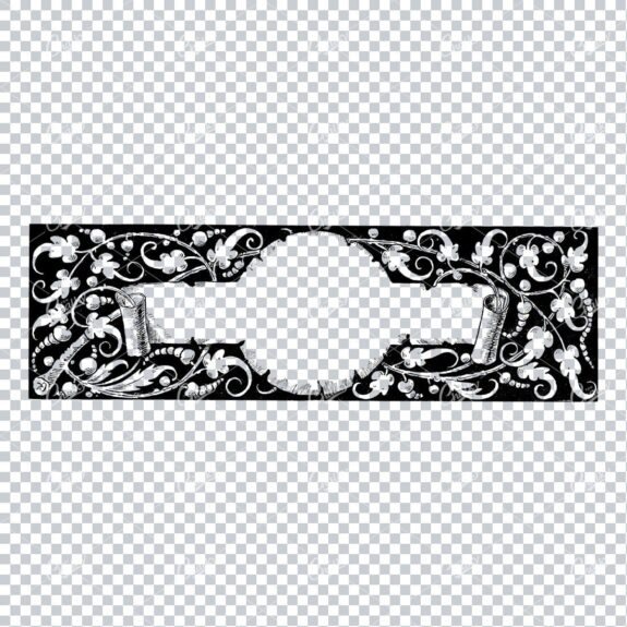 Decorative Vintage Illustration - Border / Frame Template No.57