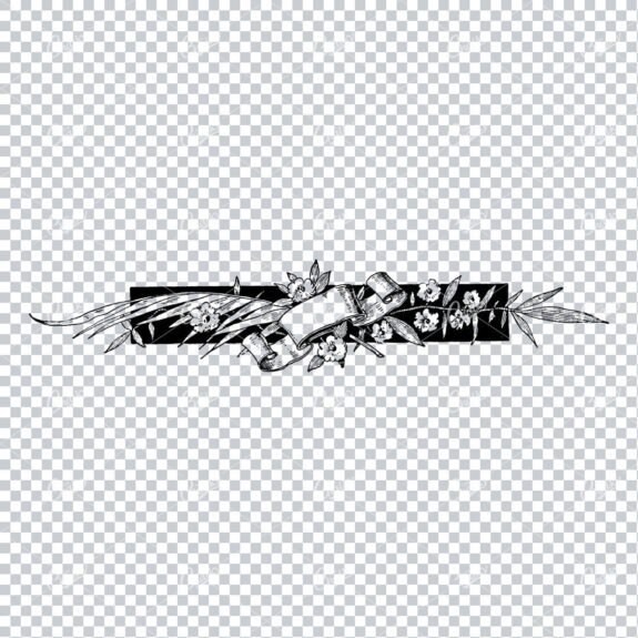 Decorative Vintage Illustration - Border / Frame Template No.58