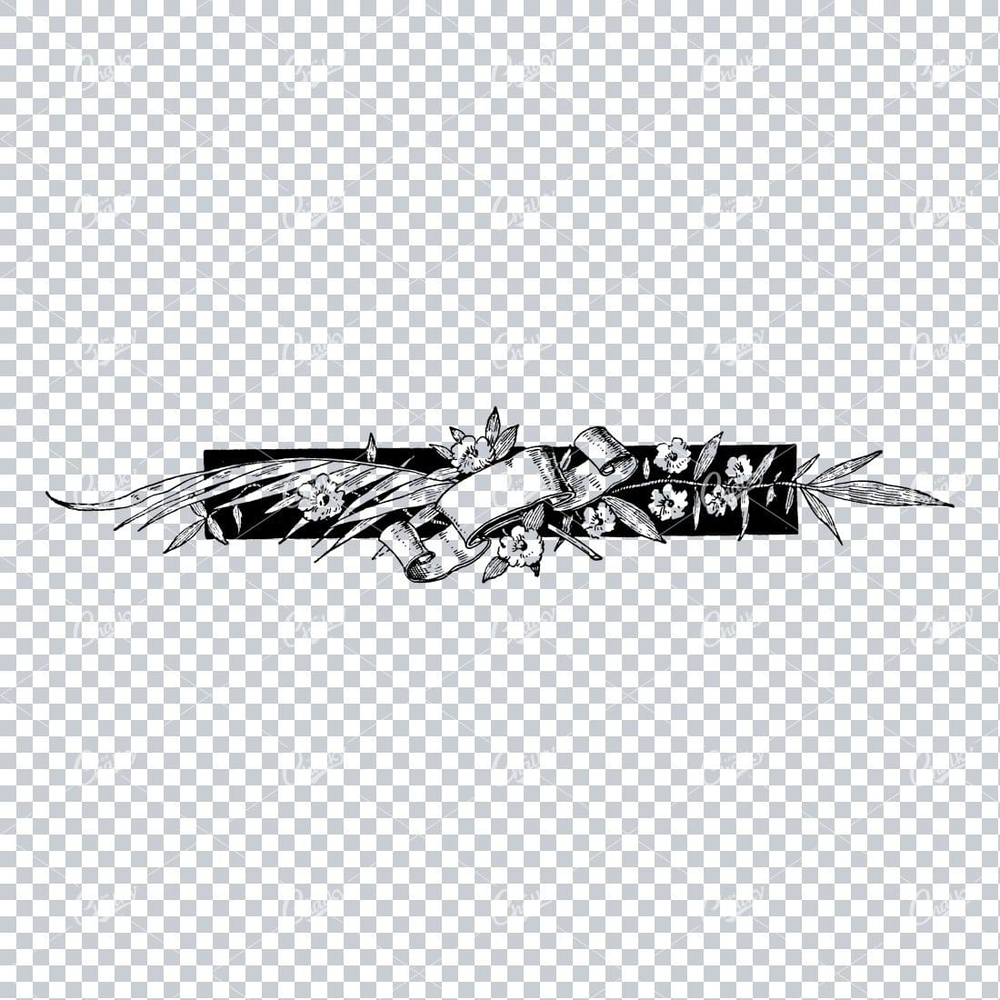 Decorative Vintage Illustration - Border / Frame Template No.58
