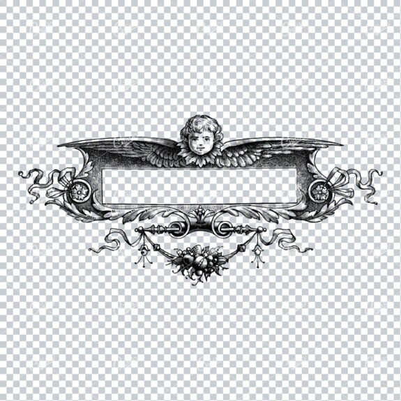 Decorative Vintage Illustration - Border / Frame Template No.59