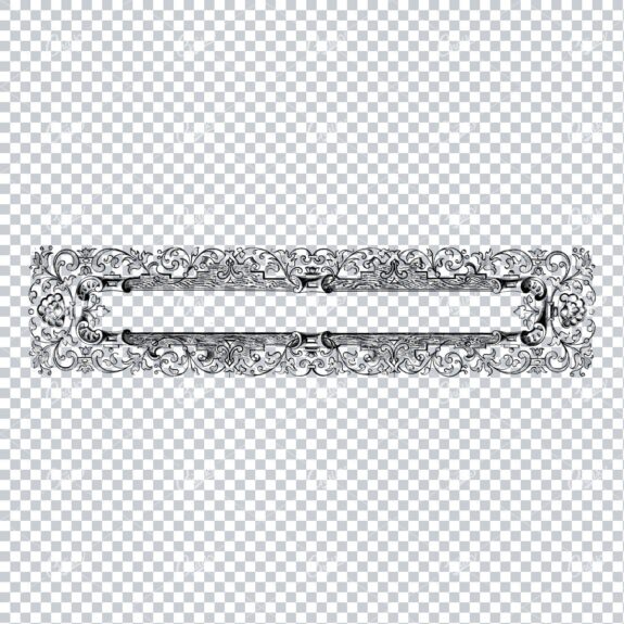 Decorative Vintage Illustration - Border / Frame Template No.60