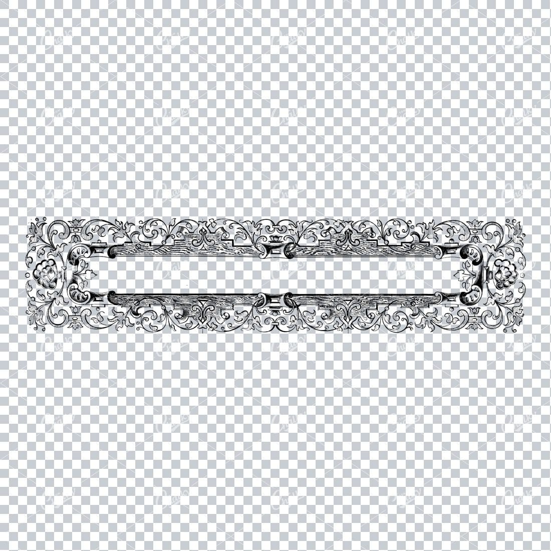 Decorative Vintage Illustration - Border / Frame Template No.60