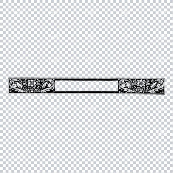 Decorative Vintage Illustration - Border / Frame Template No.61
