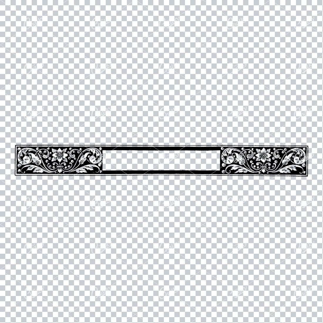 Decorative Vintage Illustration - Border / Frame Template No.61