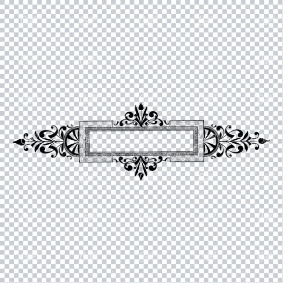 Decorative Vintage Illustration - Border / Frame Template No.66