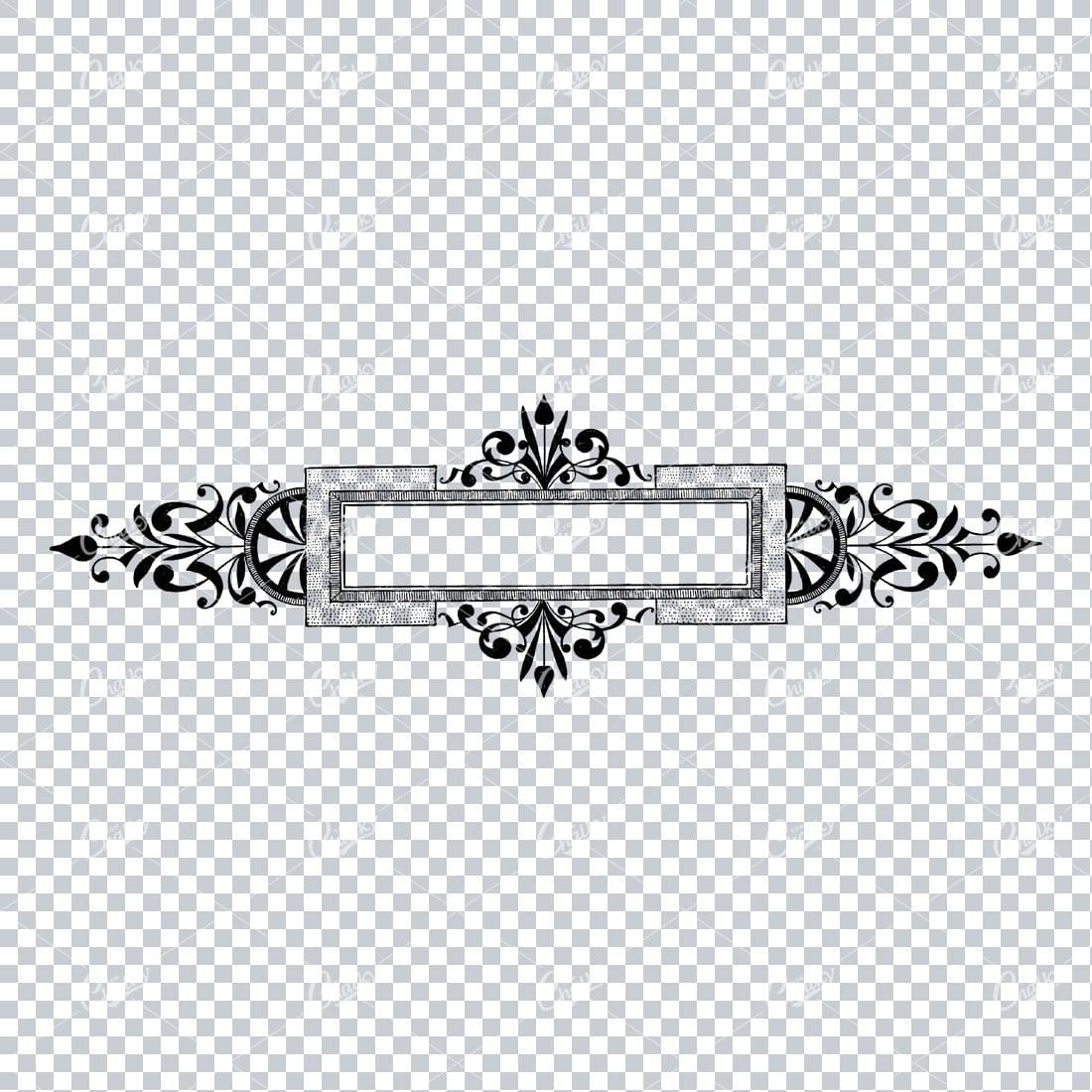 Decorative Vintage Illustration - Border / Frame Template No.66