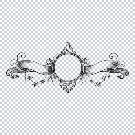 Decorative Vintage Illustration - Border / Frame Template No.68