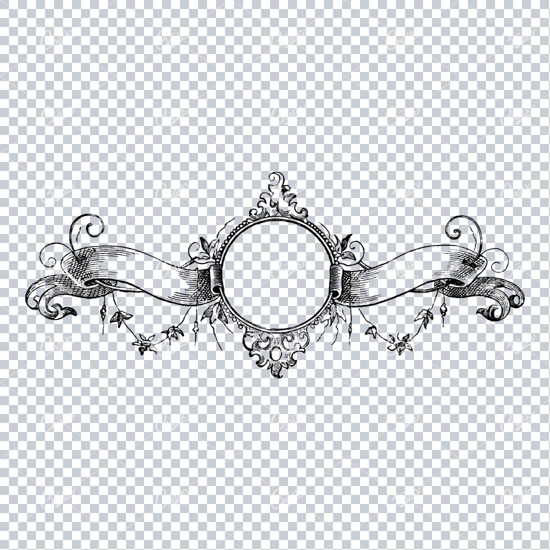 Decorative Vintage Illustration - Border / Frame Template No.68