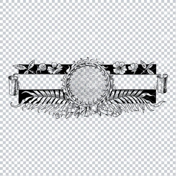 Decorative Vintage Illustration - Border / Frame Template No.69