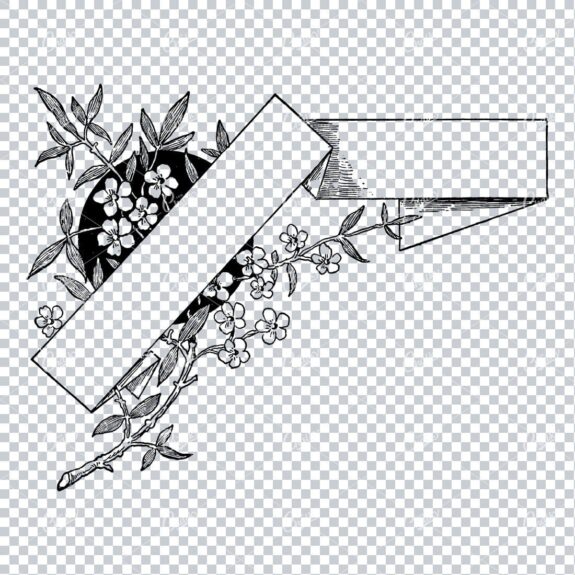 Decorative Vintage Illustration - Border / Frame Template No.72