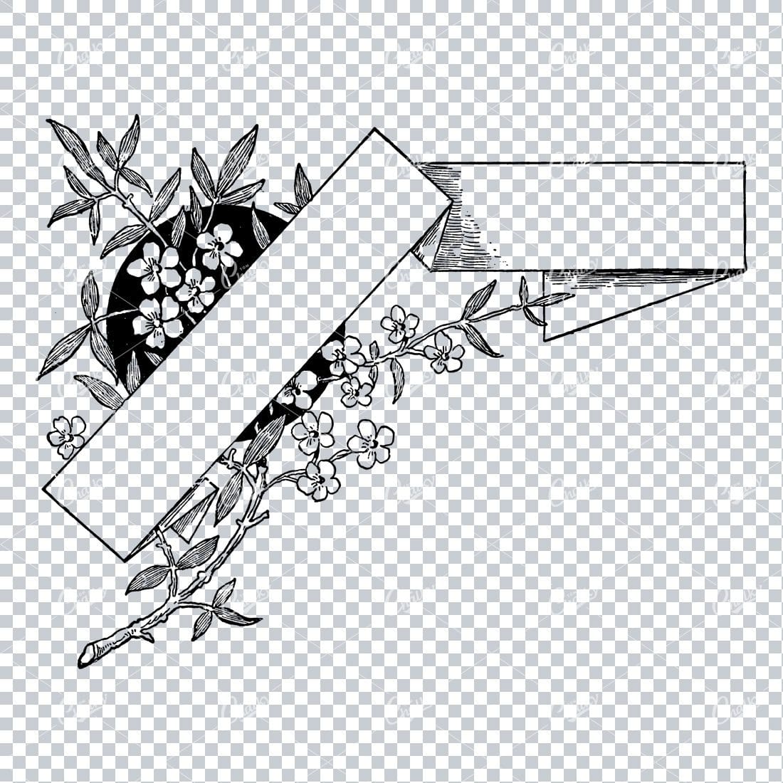 Decorative Vintage Illustration - Border / Frame Template No.72