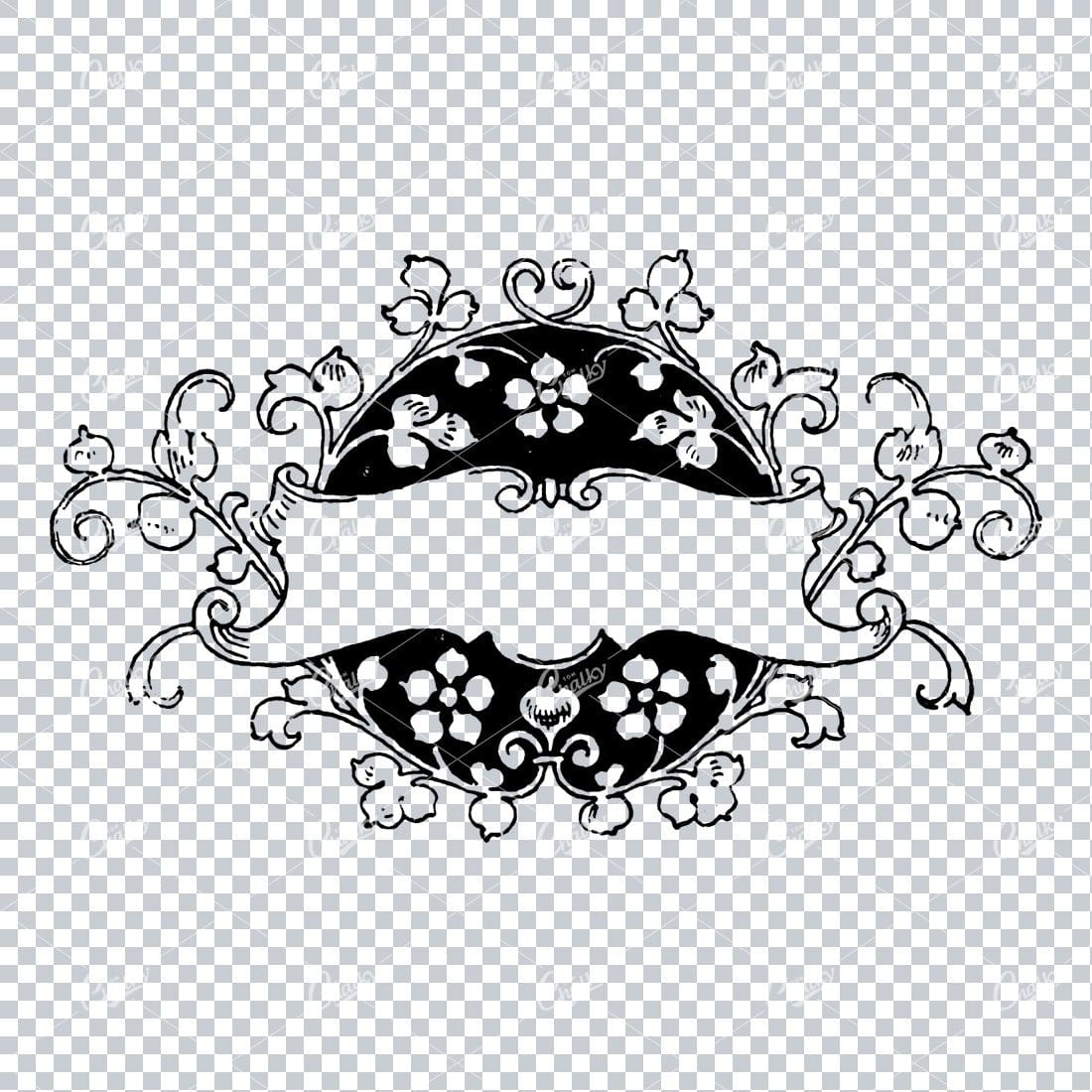 Decorative Vintage Illustration - Border / Frame Template No.73