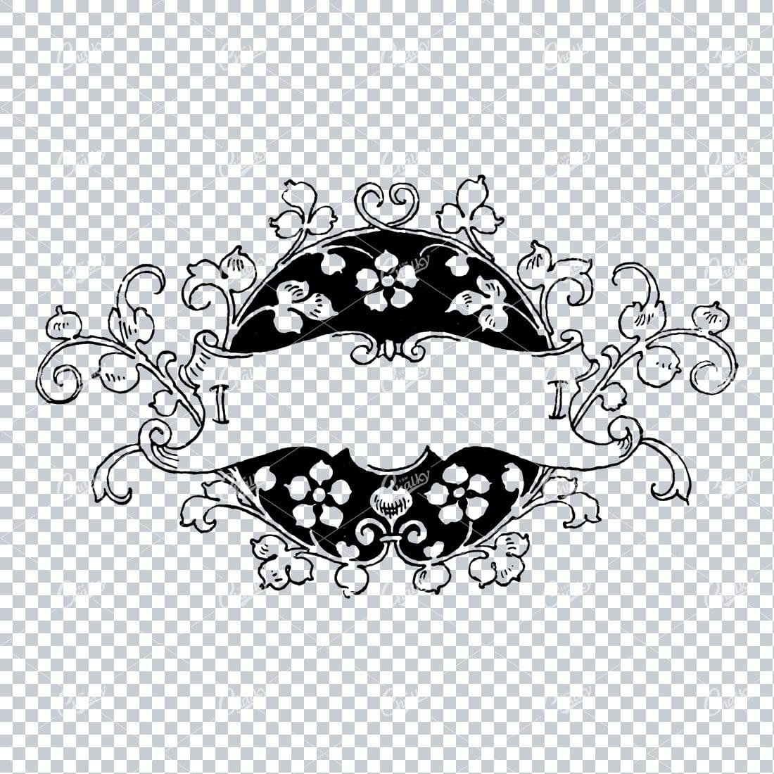 Decorative Vintage Illustration - Border / Frame Template No.76