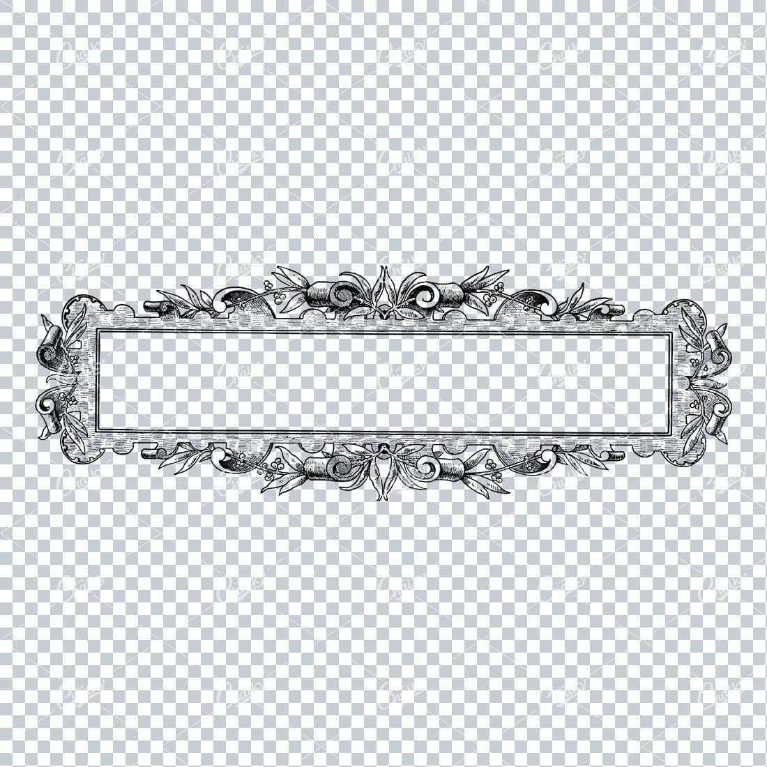Decorative Vintage Illustration - Border / Frame Template No.79