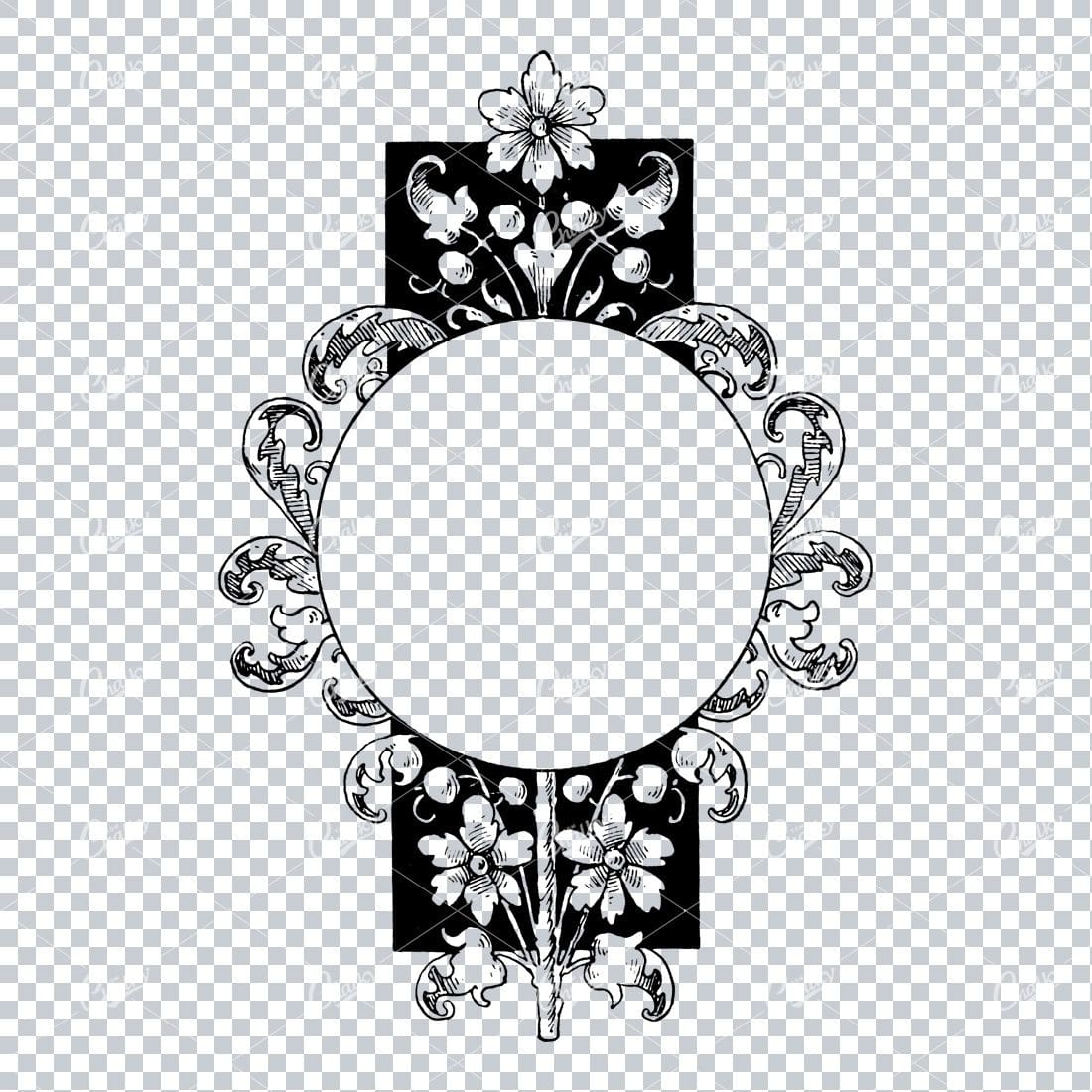 Decorative Vintage Illustration - Border / Frame Template No.85