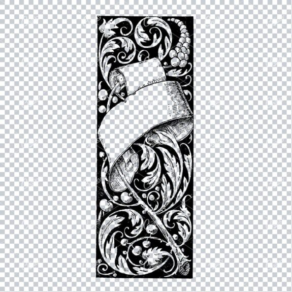 Decorative Vintage Illustration - Border / Frame Template No.88