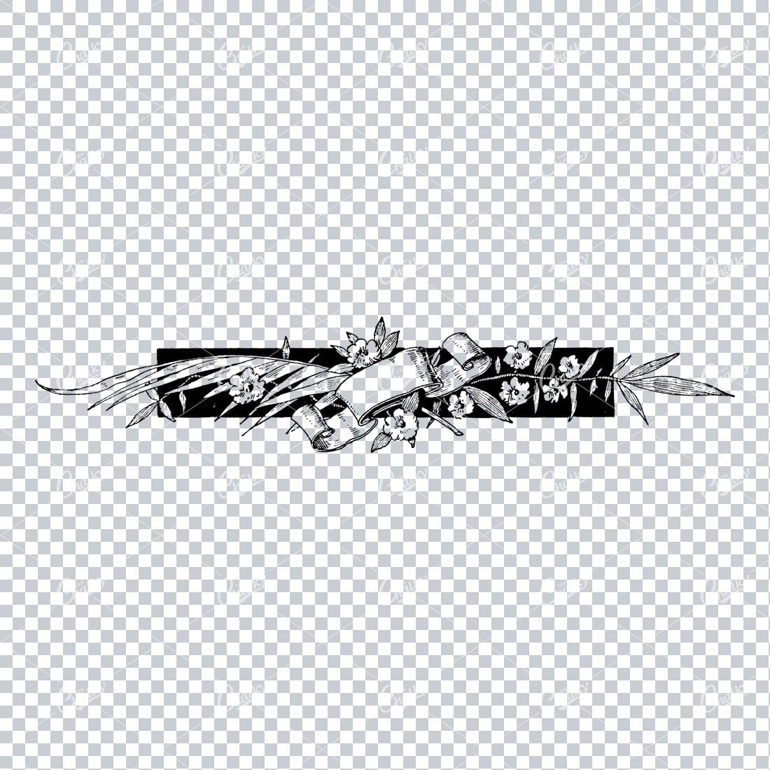 Decorative Vintage Illustration - Border / Frame Template No.92