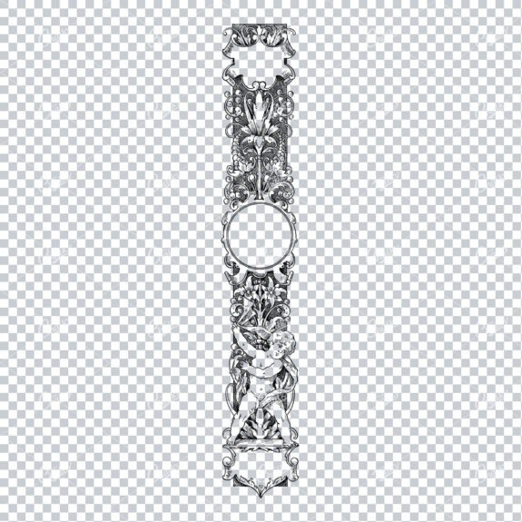 Decorative Vintage Illustration - Border / Frame Template No.97