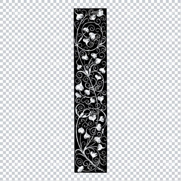 Antique Flourished / Floral Design Element No.8