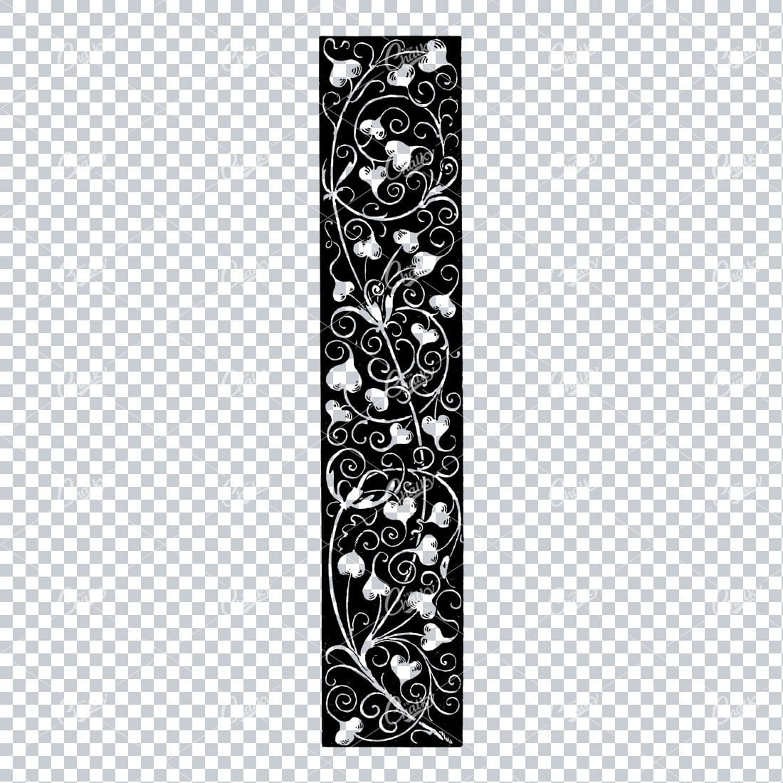Antique Flourished / Floral Design Element No.8