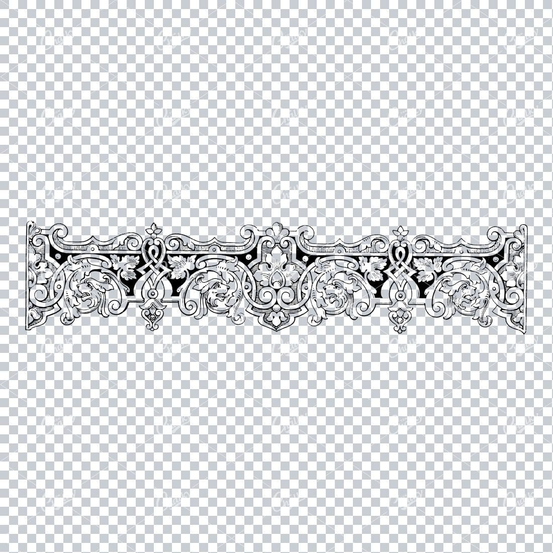 Antique Flourished / Floral Design Element No.9