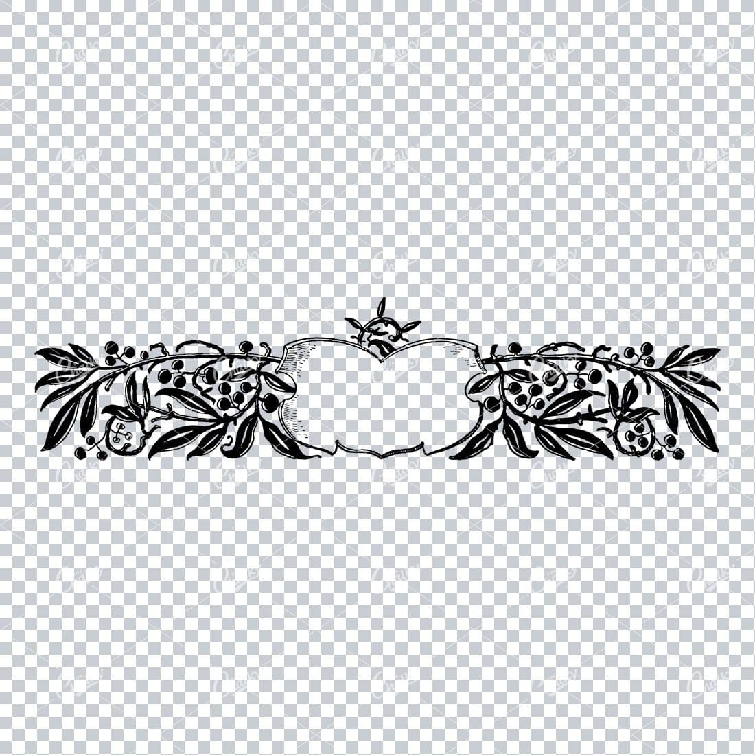 Decorative Vintage Illustration - Border / Frame Template No.103