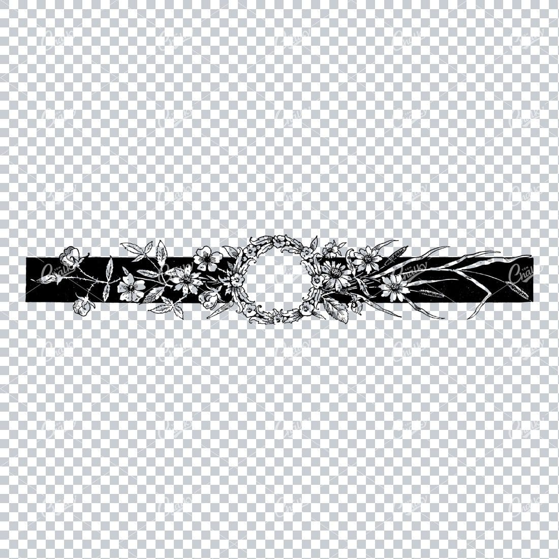 Decorative Vintage Illustration - Border / Frame Template No.104