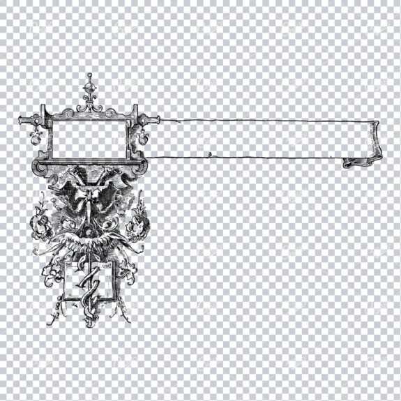 Decorative Vintage Illustration - Border / Frame Template No.105