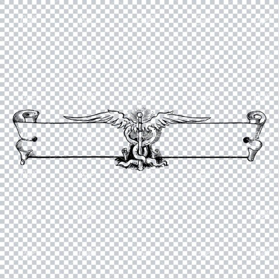 Decorative Vintage Illustration - Border / Frame Template No.107