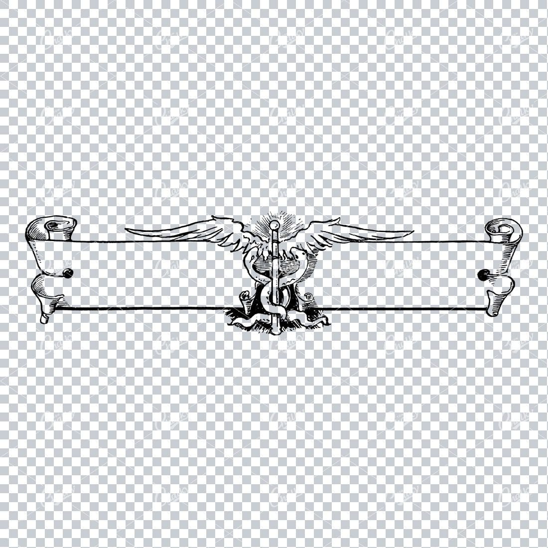 Decorative Vintage Illustration - Border / Frame Template No.107