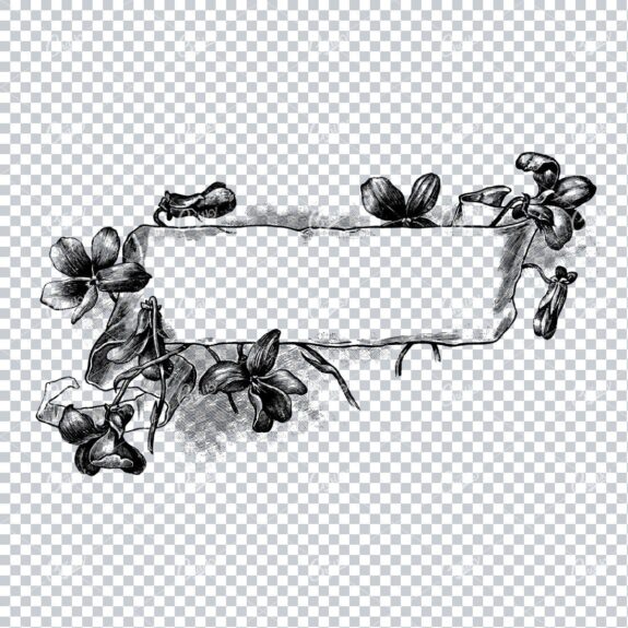 Decorative Vintage Illustration - Border / Frame Template No.112