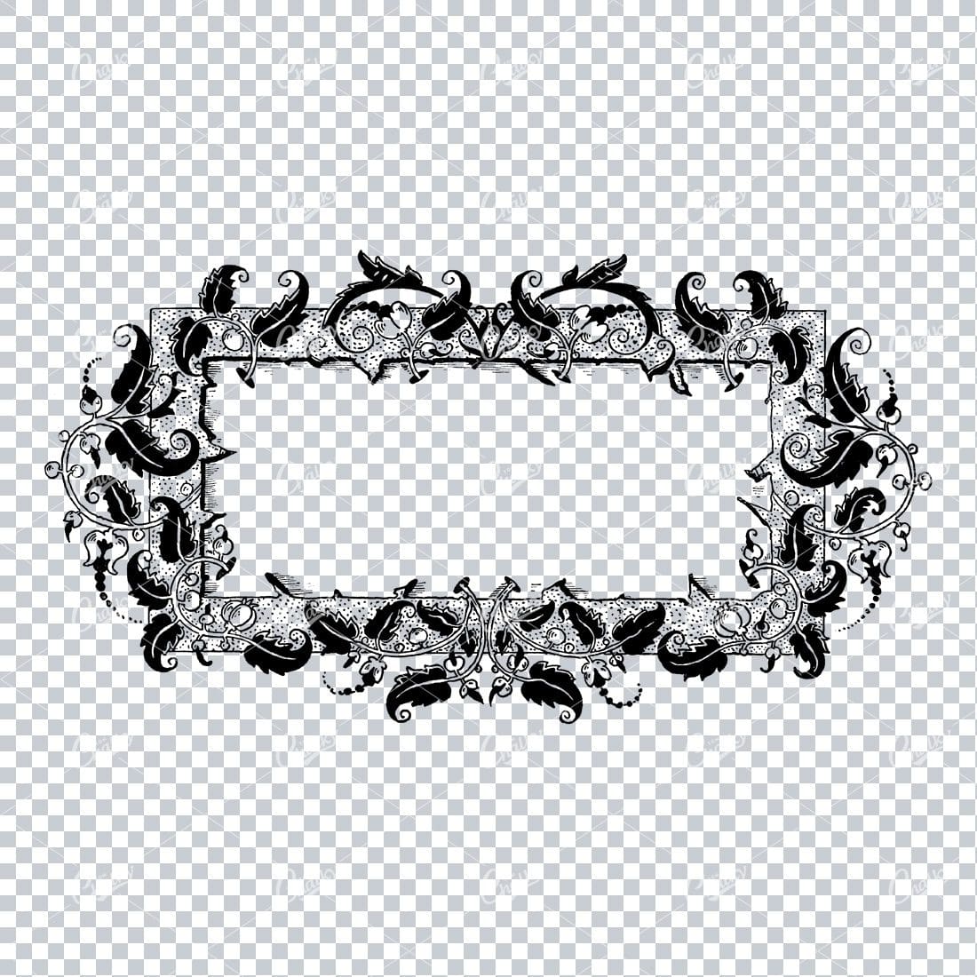 Decorative Vintage Illustration - Border / Frame Template No.118