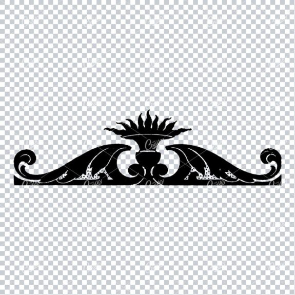 Handcrafted Vintage Border Design Element No.3