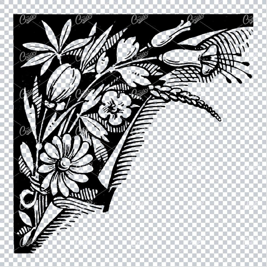 Handcrafted Vintage Border Design Element No.13