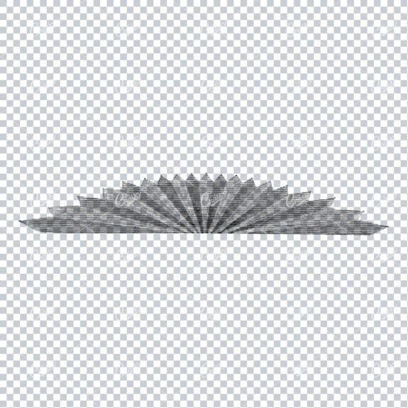 Old Illustration of a Sunburst Design No.2