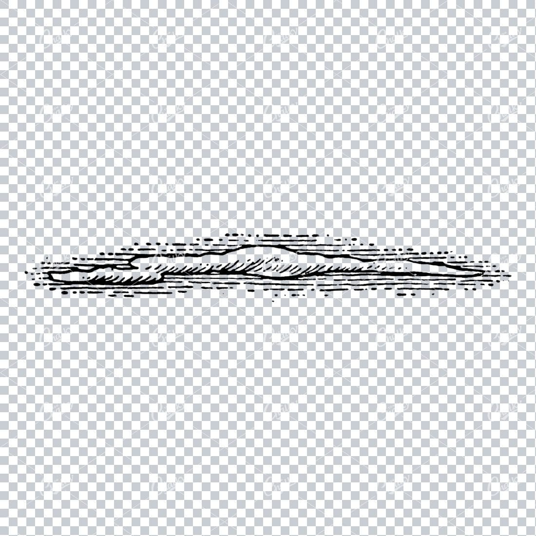 Drawing of a Single Cloud with Shade in the Background No.4