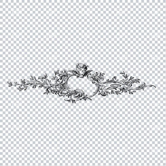 Decorative Vintage Illustration - Border / Frame Template No.124