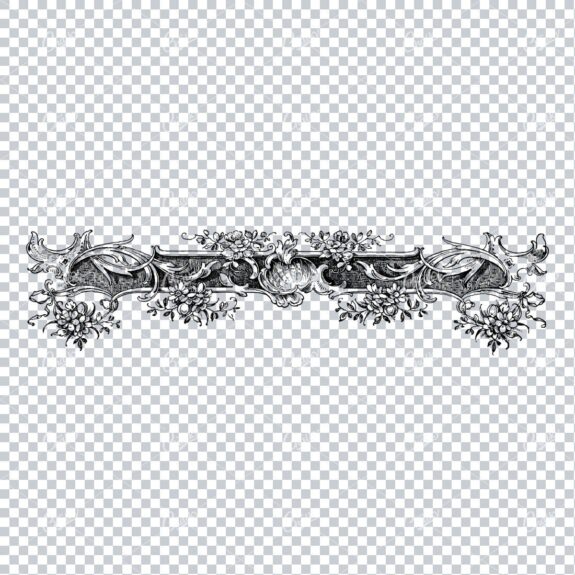 Decorative Vintage Illustration - Border / Frame Template No.125